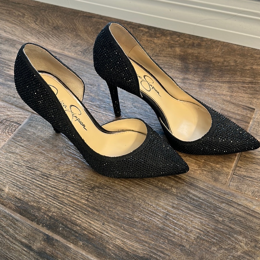 Crystal Jessica Simpson Heels 8.5